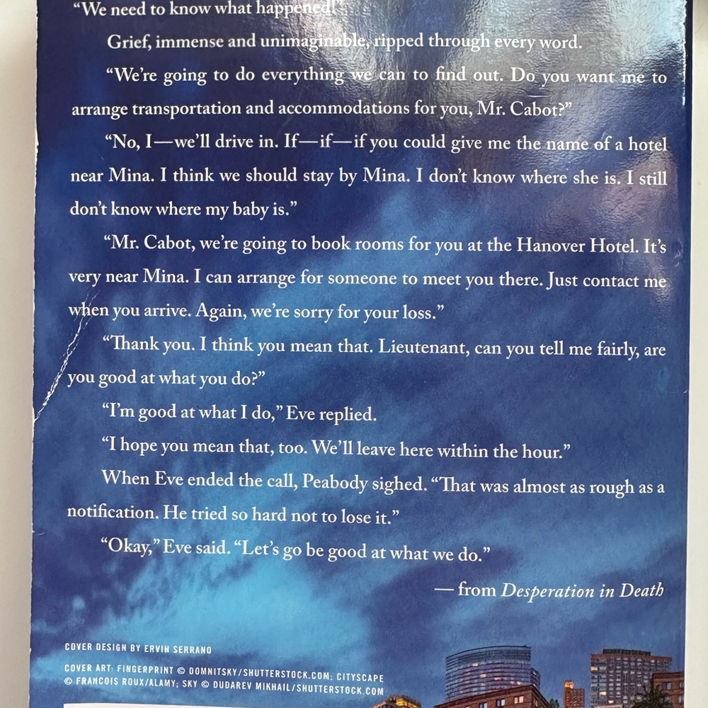 J.D. Robb 'Desperation in Death' Book Used Copy - Picture 9 of 9